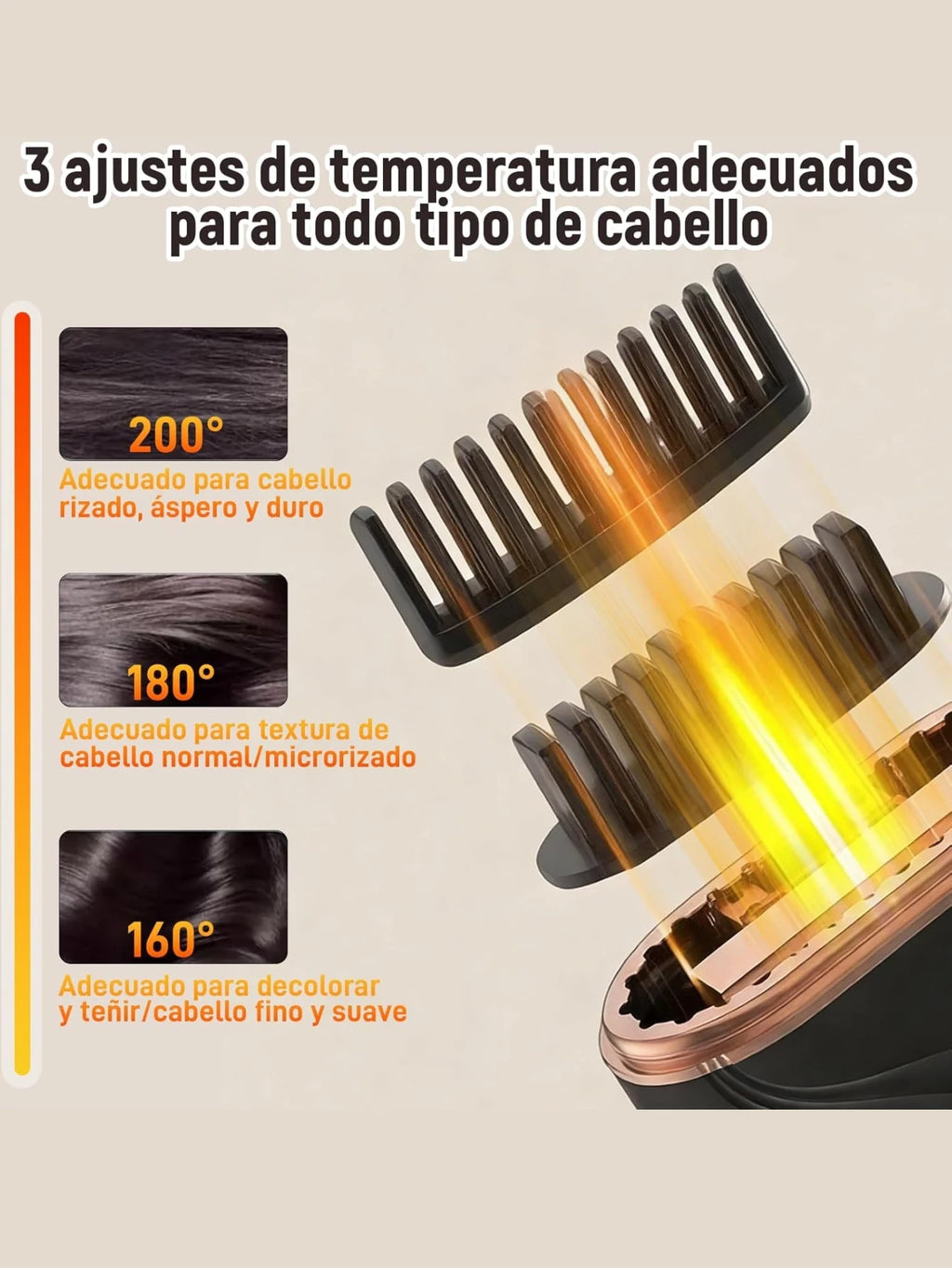 Mini Plancha Inalámbrica Recargable | Cabello Liso o Rizado en 30 Segundos, 3 Temperaturas
