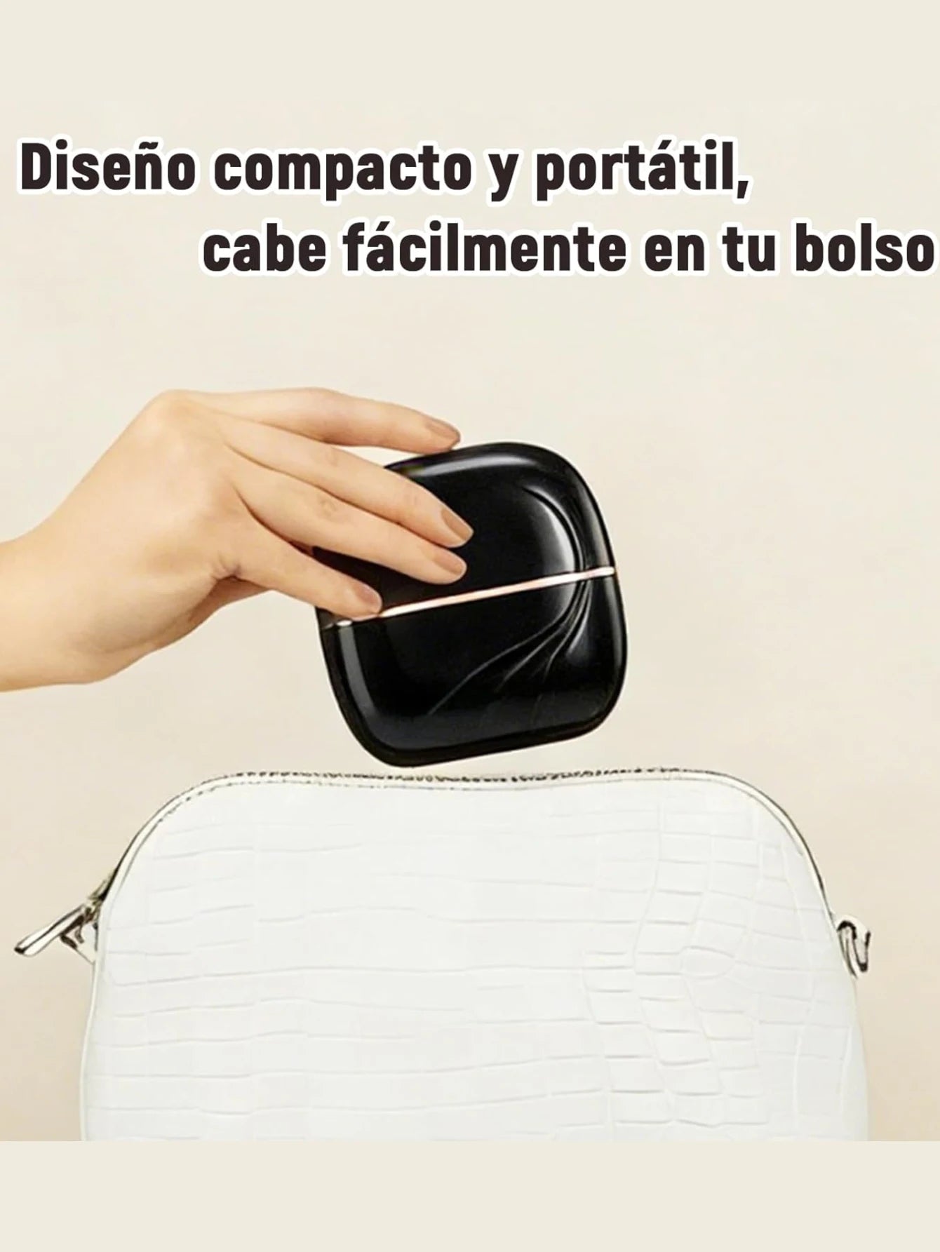 Mini Plancha Inalámbrica Recargable | Cabello Liso o Rizado en 30 Segundos, 3 Temperaturas