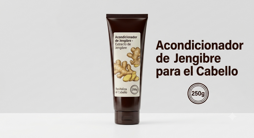 Shampoo y Acondicionador de Jengibre Herbal | Anticaída, Anticaspa y Cabello Nutrido